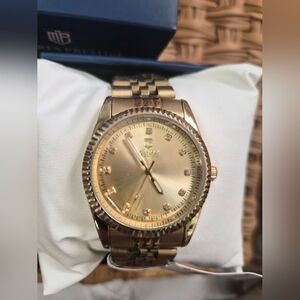 Gold Montres Prestige By InvictaWatch with Diamond Accents